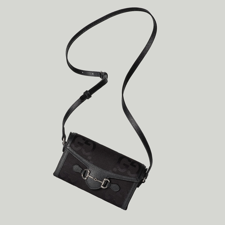 699296.FABGN.1000.006.100.0000.Light Gucci Horsebit 1955 jumbo GG mini bag